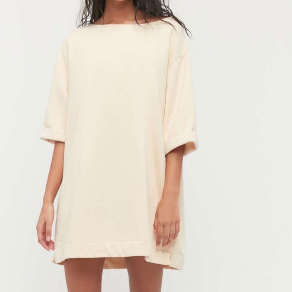 Urban Outfitters Torino Cream Sweatshirt Dress M